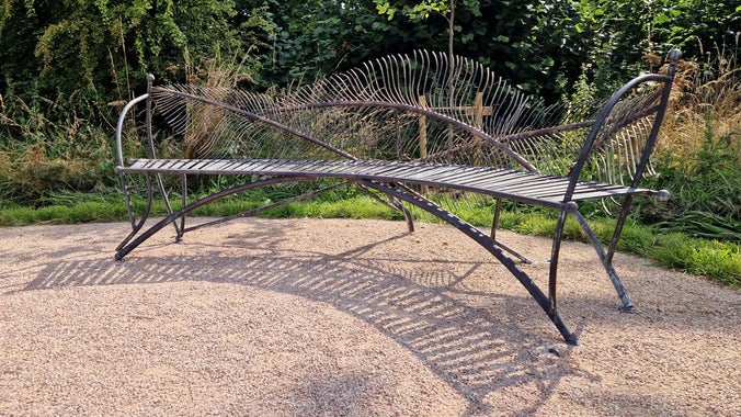Perimeter Path Bench by Matt Coe on the Perimeter Path, A la Ronde, Devon.